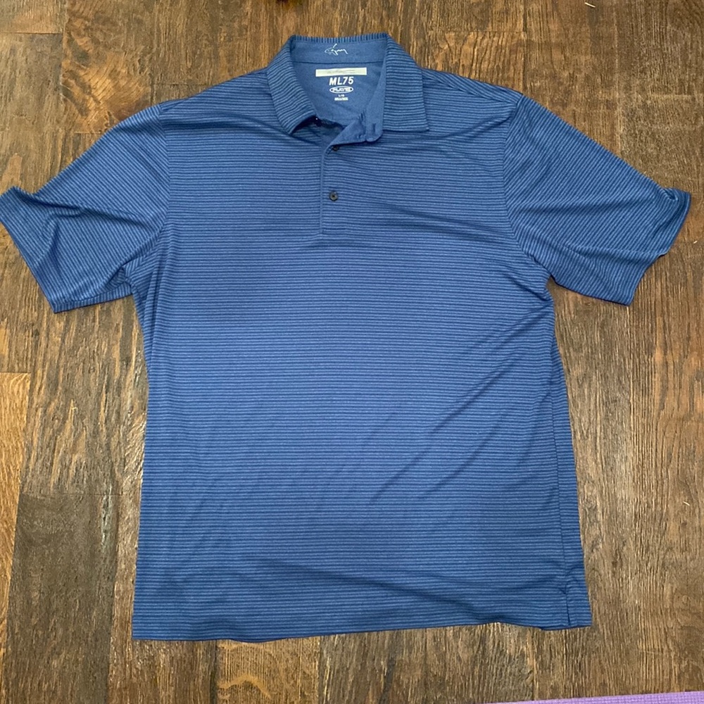 Blue Greg Norman Golf Polo
